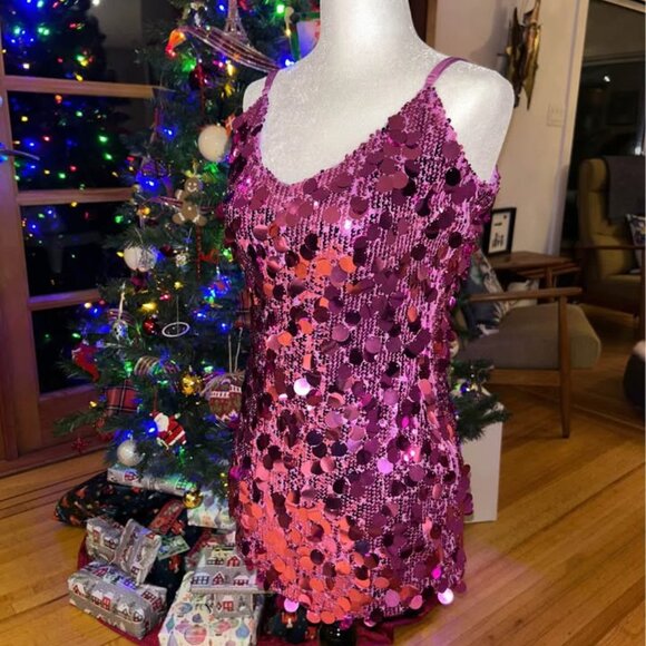 New Klesis Dress sz small Simons gorgeous glitter 30 inch length stretch - Picture 10 of 10